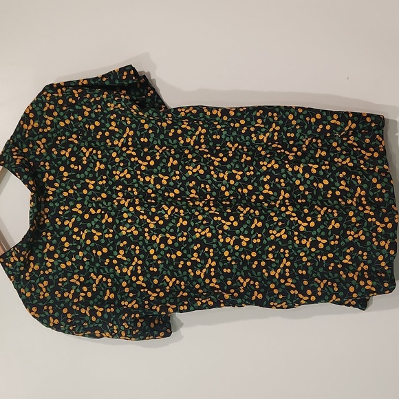 Men's Green and Orange Patterned‎ Shirt - Picture 3 of 3